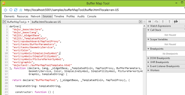 Debug window